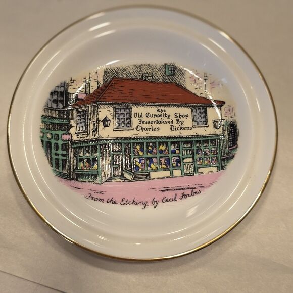 Old Curiosity Shop Other - Vintage Bone China Saucer Purchased At Dickens Old Curiosity Shop London